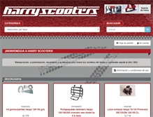 Tablet Screenshot of harryscooters.com